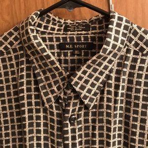 Men’s short sleeve 100% Silk casual dress shirt